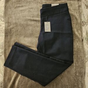 Croft & Barrow Women's Navy Straight Leg Pants 10 Petite